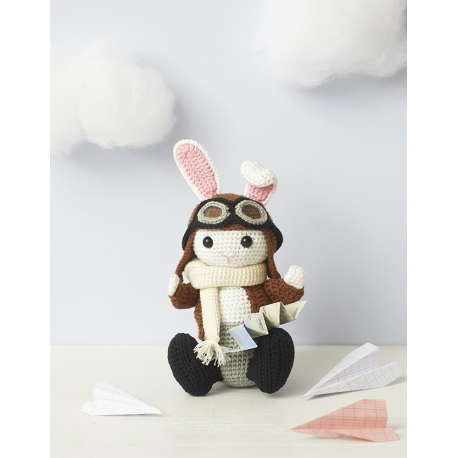 Kit à crocheter - Antoine, le lapin aviateur