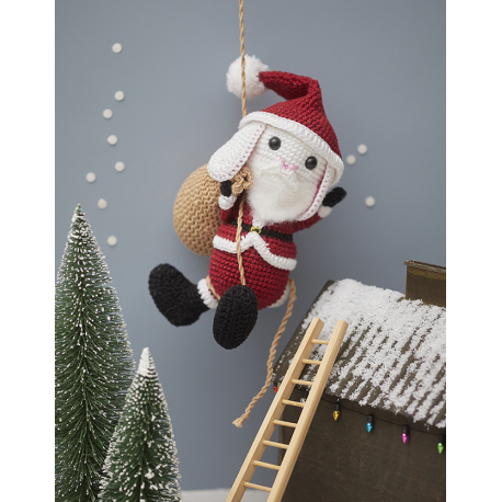 Kit à crocheter - Noël, le lapin qui apporte les cadeaux