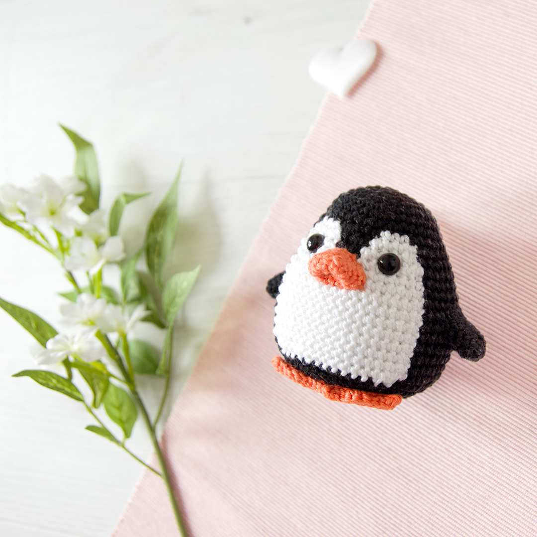 Pikouic le manchot, tuto amigurumi pour débutant de Mi fil, mi câlin